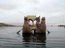 Large totora reed boat