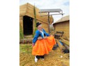 Pat in traditional Uros clothing
