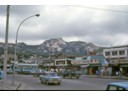 High mountains surround the city