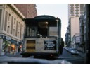 Street cars in middle of streets