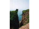 Pat near end of Cape Split trail, Nova Scotia, Canada