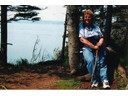Pat on Cape Split trail, Nova Scotia, Canada