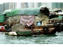 They live in these old fishing boats