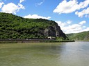 Train tunnel along Rhine river