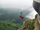 Summit station for aerial cable car