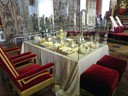 Royal silverware, Queens Antechamber, Chateau de Versailles